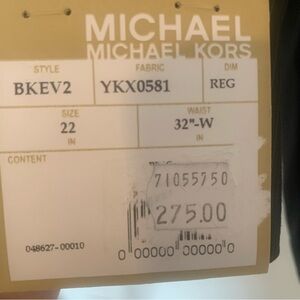 New With Tags Michael Kors Boys / Men’s Suit boys size 22 waist 32